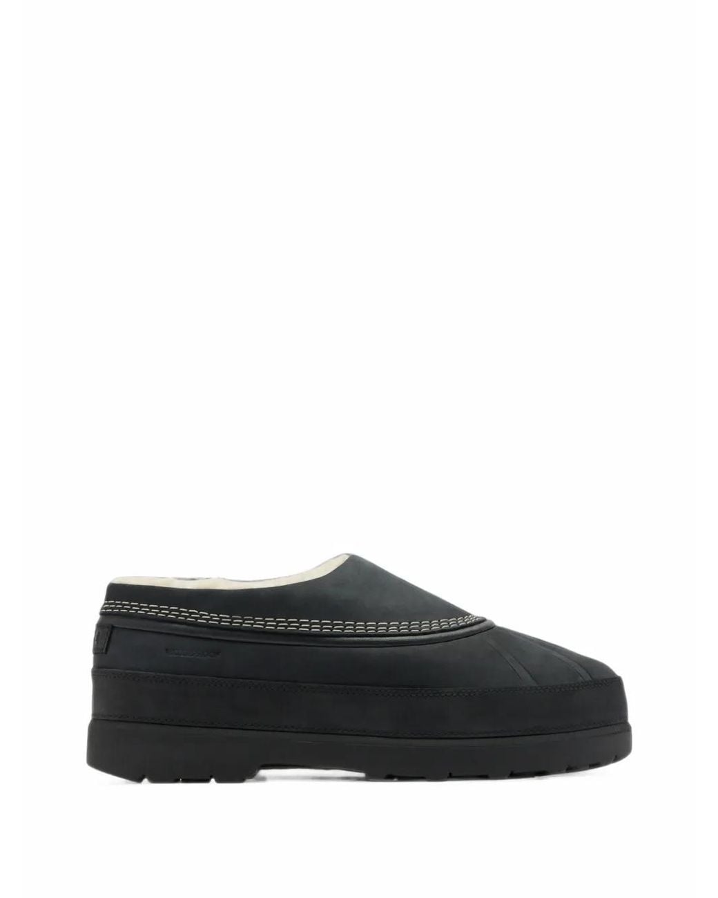 Sorel Black Ambler Suede Contrast-Stitch Mules for men