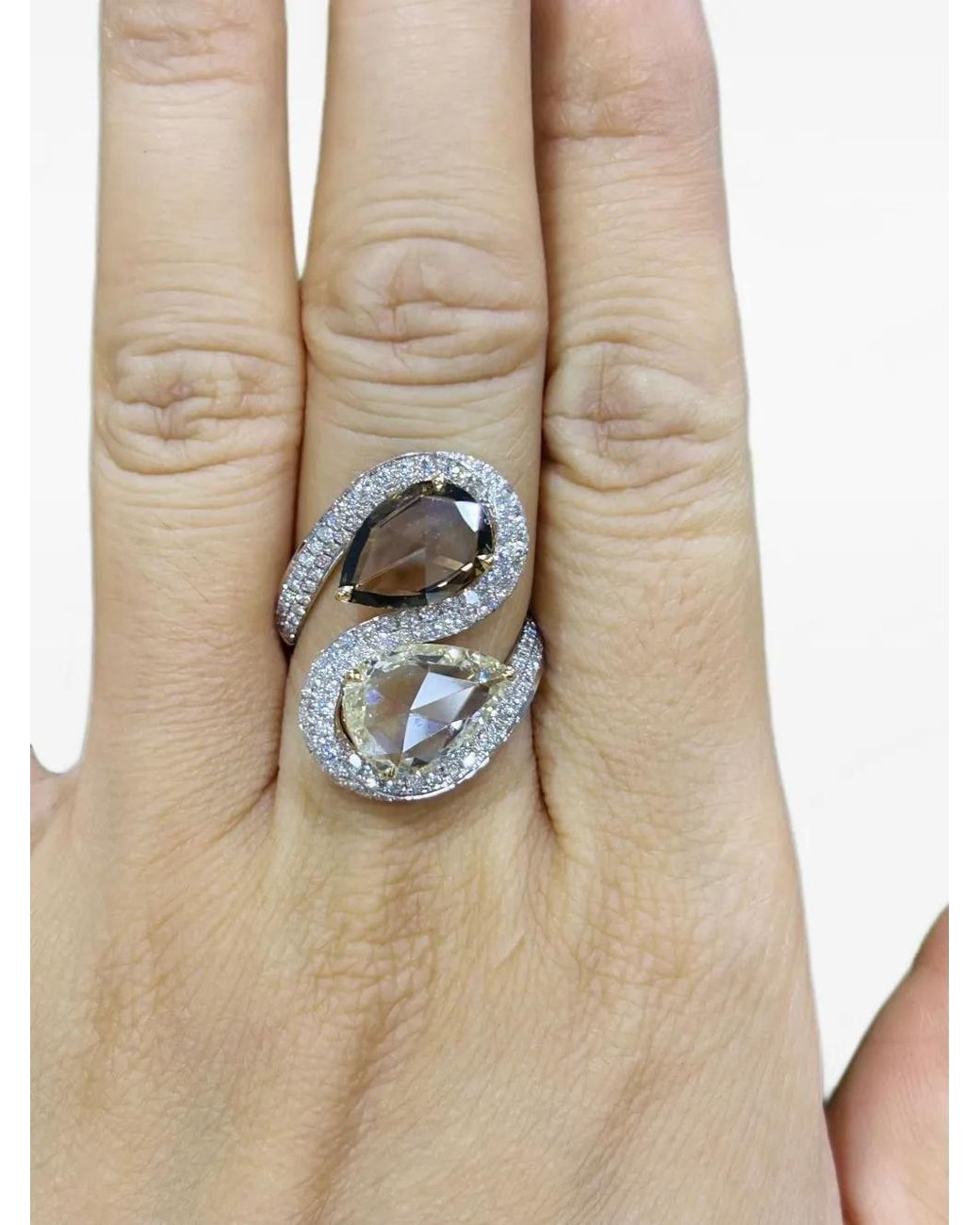 HYT Jewelry Natural Geometric Diamond Ring