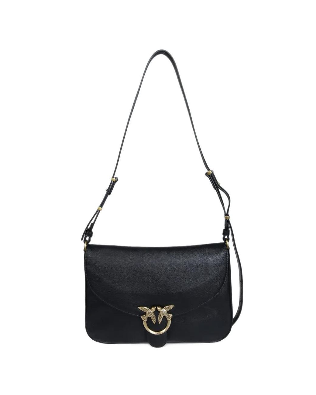 Pinko White Love Shoulder Bag