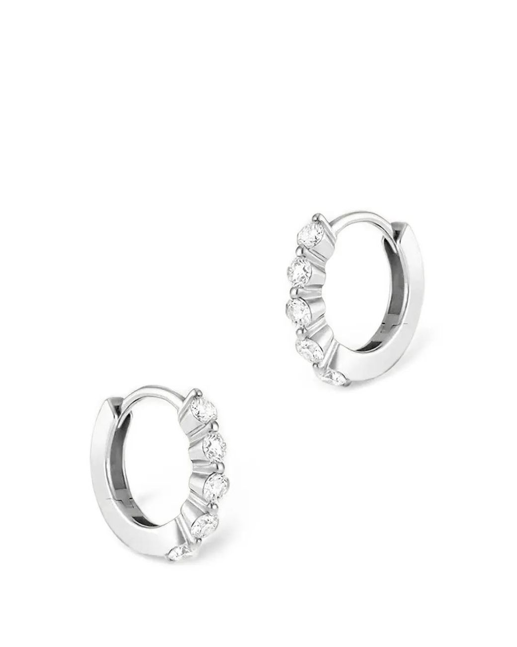 Dinny Hall Metallic Shuga Diamond Hoop Earrings