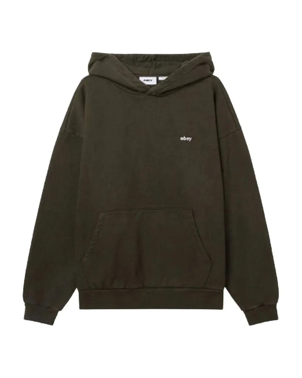 Obey Green Front-Pocket Hoodie for men