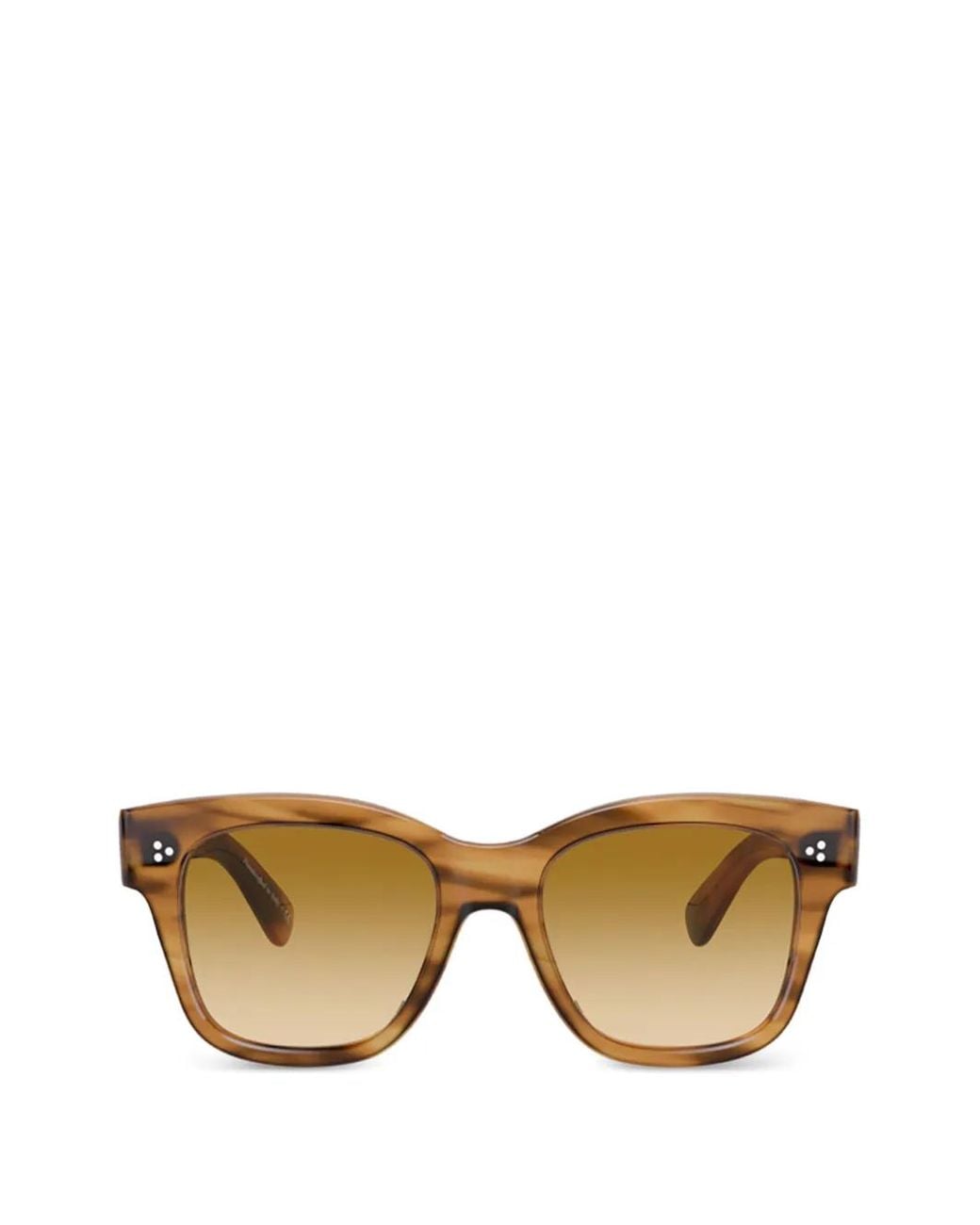 Oliver Peoples Natural Melery Square-Frame Sunglasses