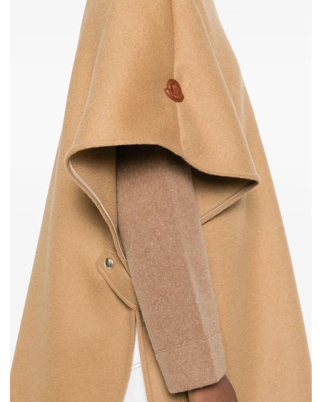 Moncler Natural Wool-Blend Poncho