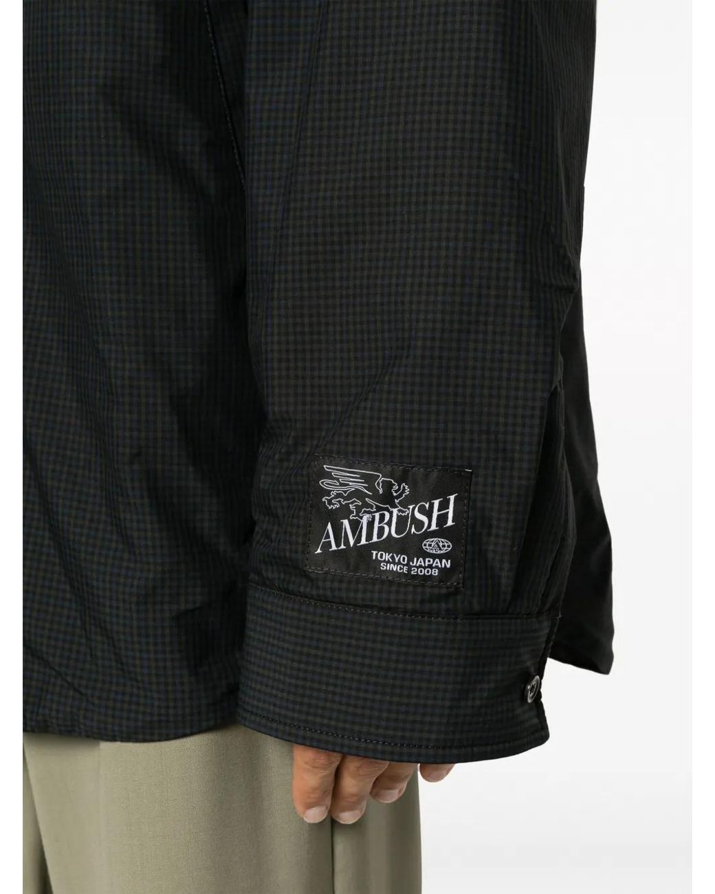 Ambush Black Padded Cotton Jacket for men