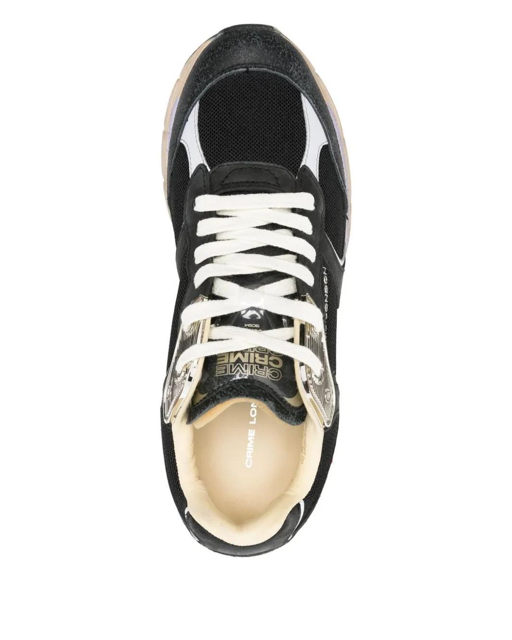 Crime London Fugitive 9094 Panelled Sneakers in Black | Lyst
