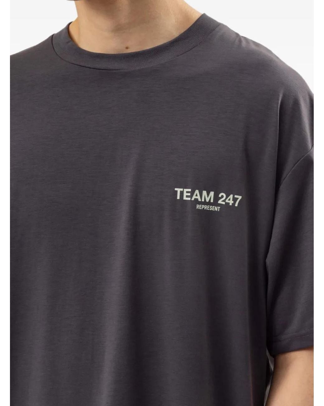 Represent Gray 247 Team Oversize T-Shirt for men