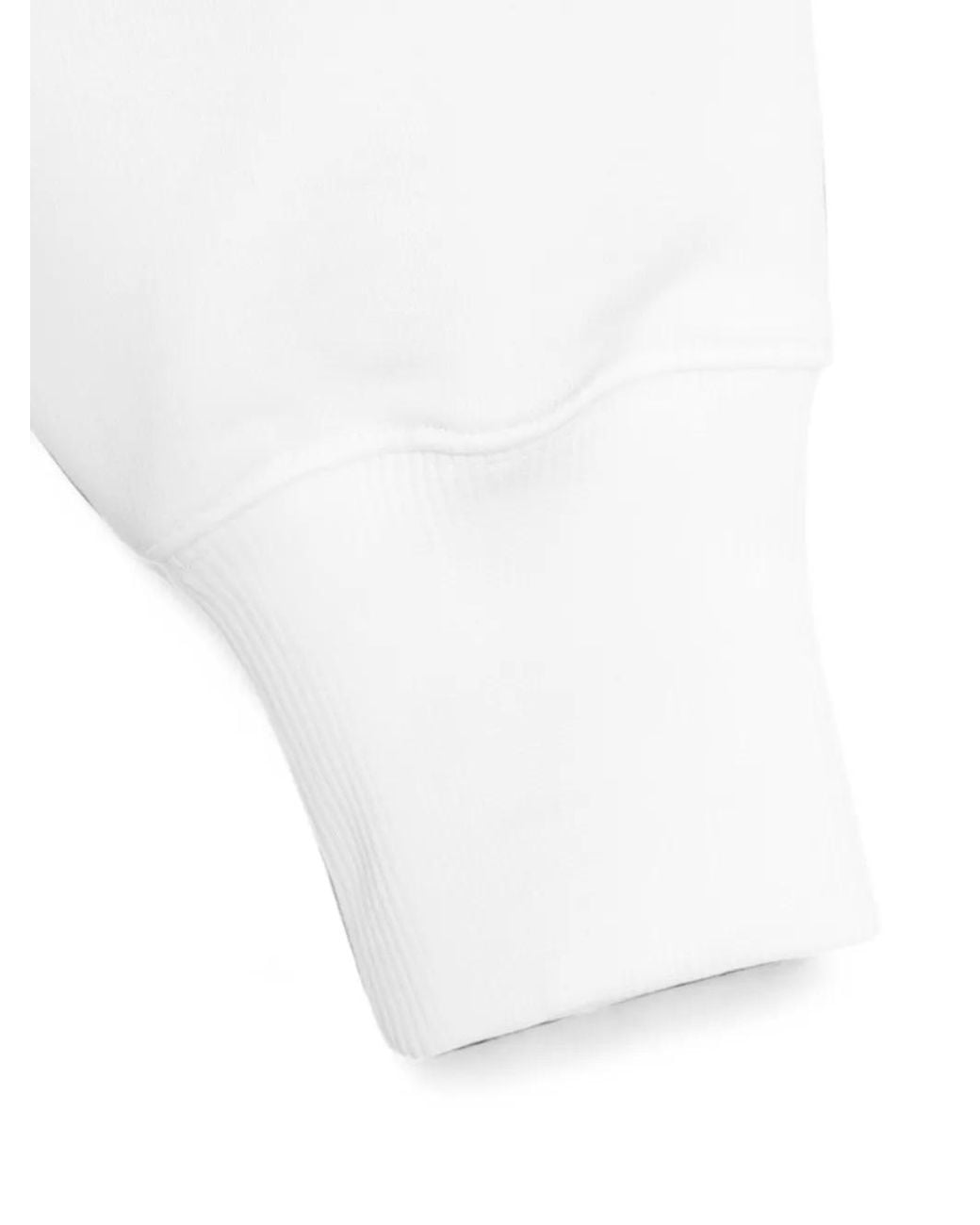 Sudadera De Algodón Con Logo Estampado Vera Wang de color White