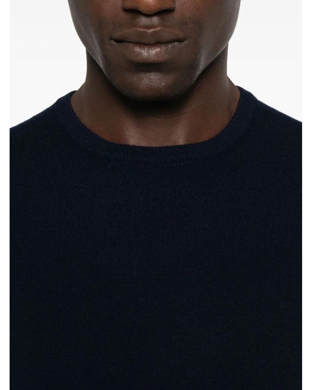 Fileria Blue Crew-Neck Cashmere Sweater for men