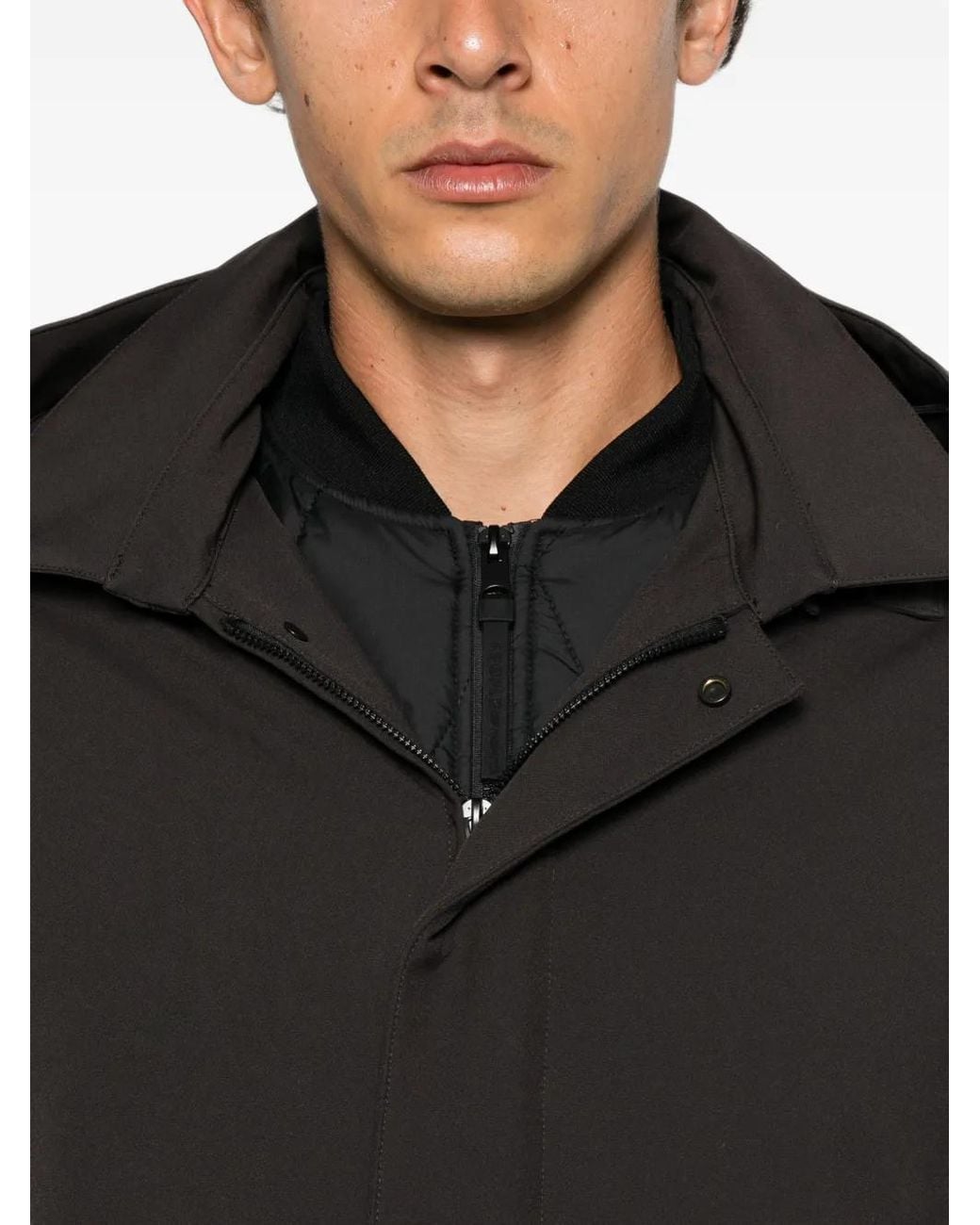 People Of Shibuya Gray Hachiko Hooded Zip-Up Coat for men