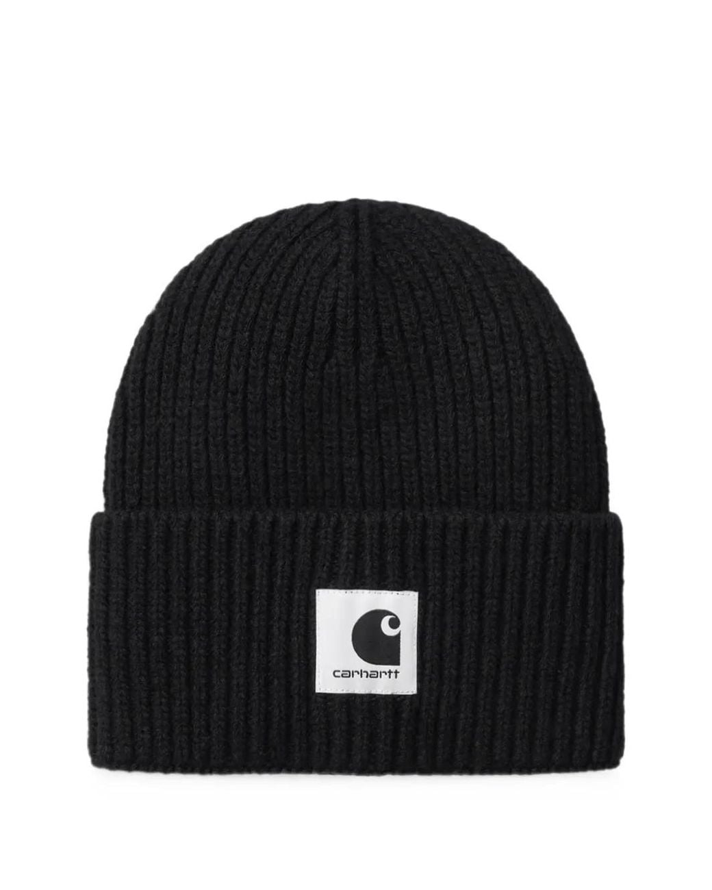 Carhartt Black Mira Ribbed-Knit Beanie Hat