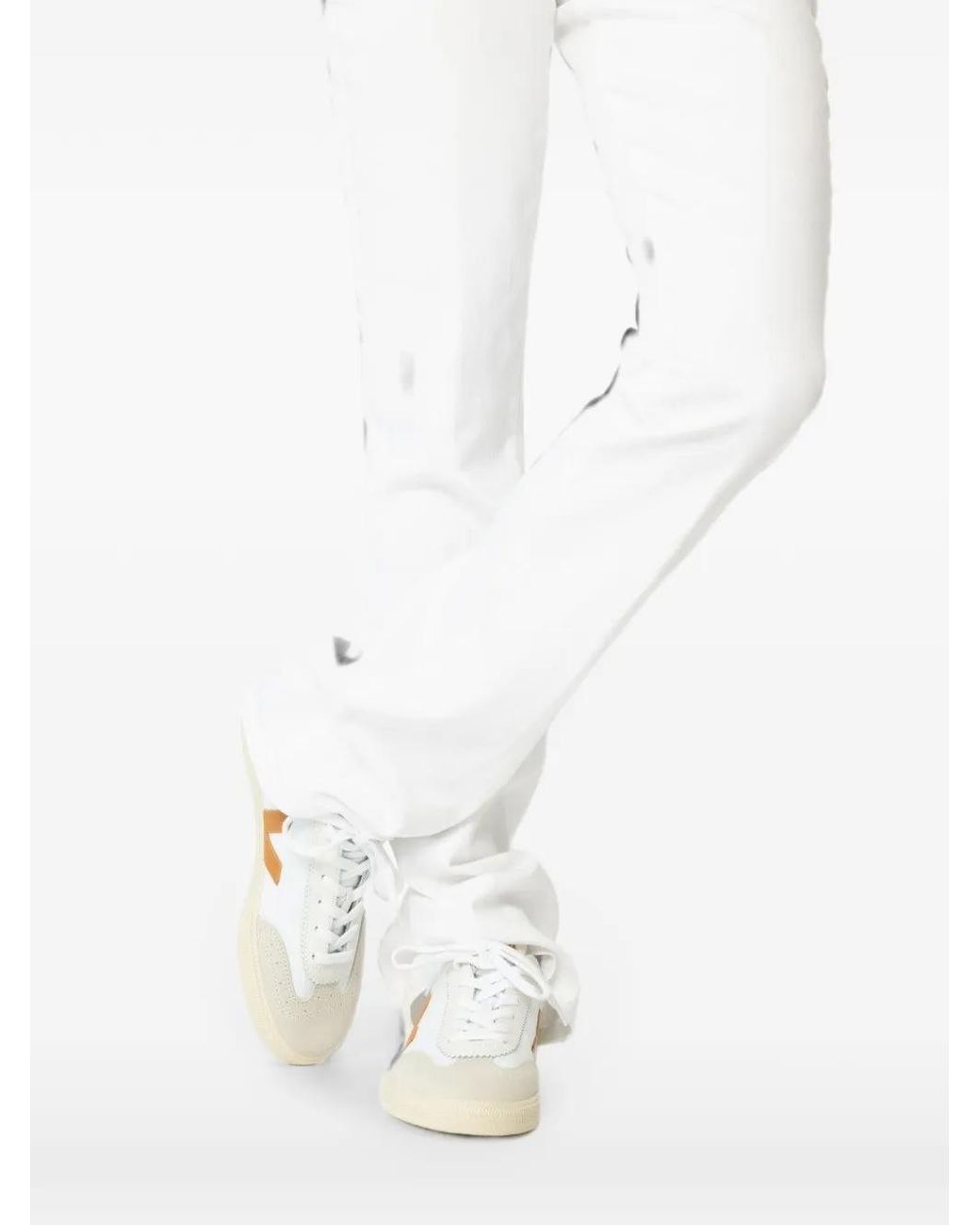 Veja White Volley Canvas Umber Sneakers