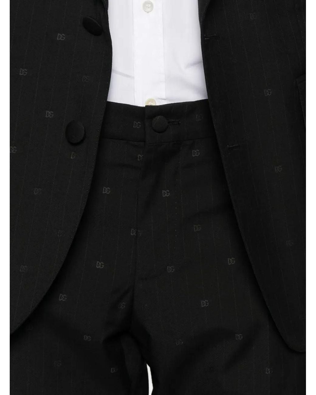 Dolce & Gabbana Black 'Monogram' Dress for men