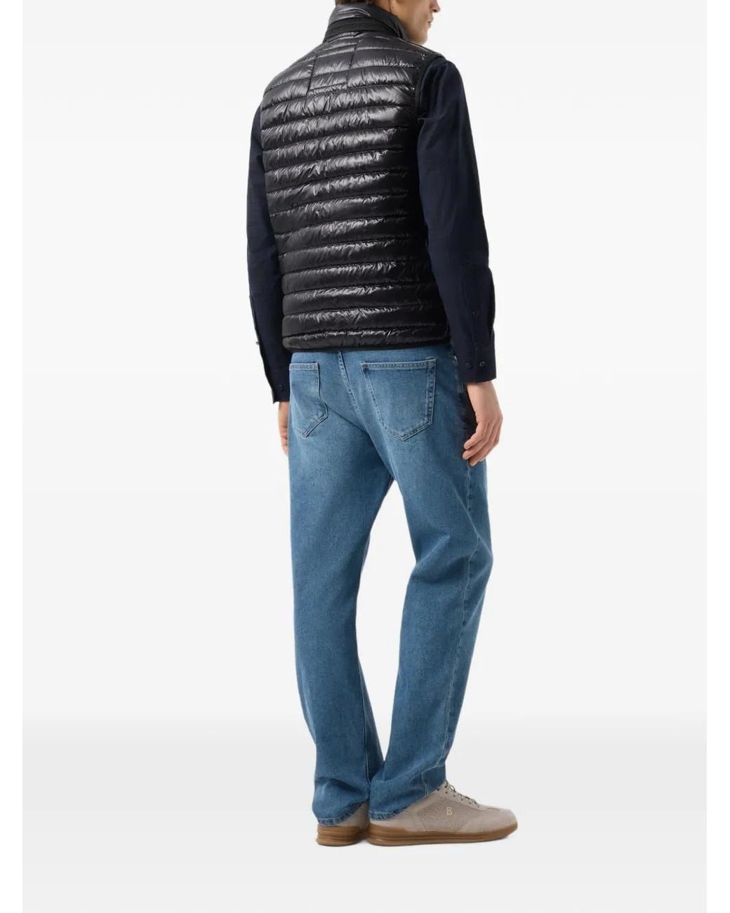 Bogner Blue Lasse Quilted Down Gilet for men