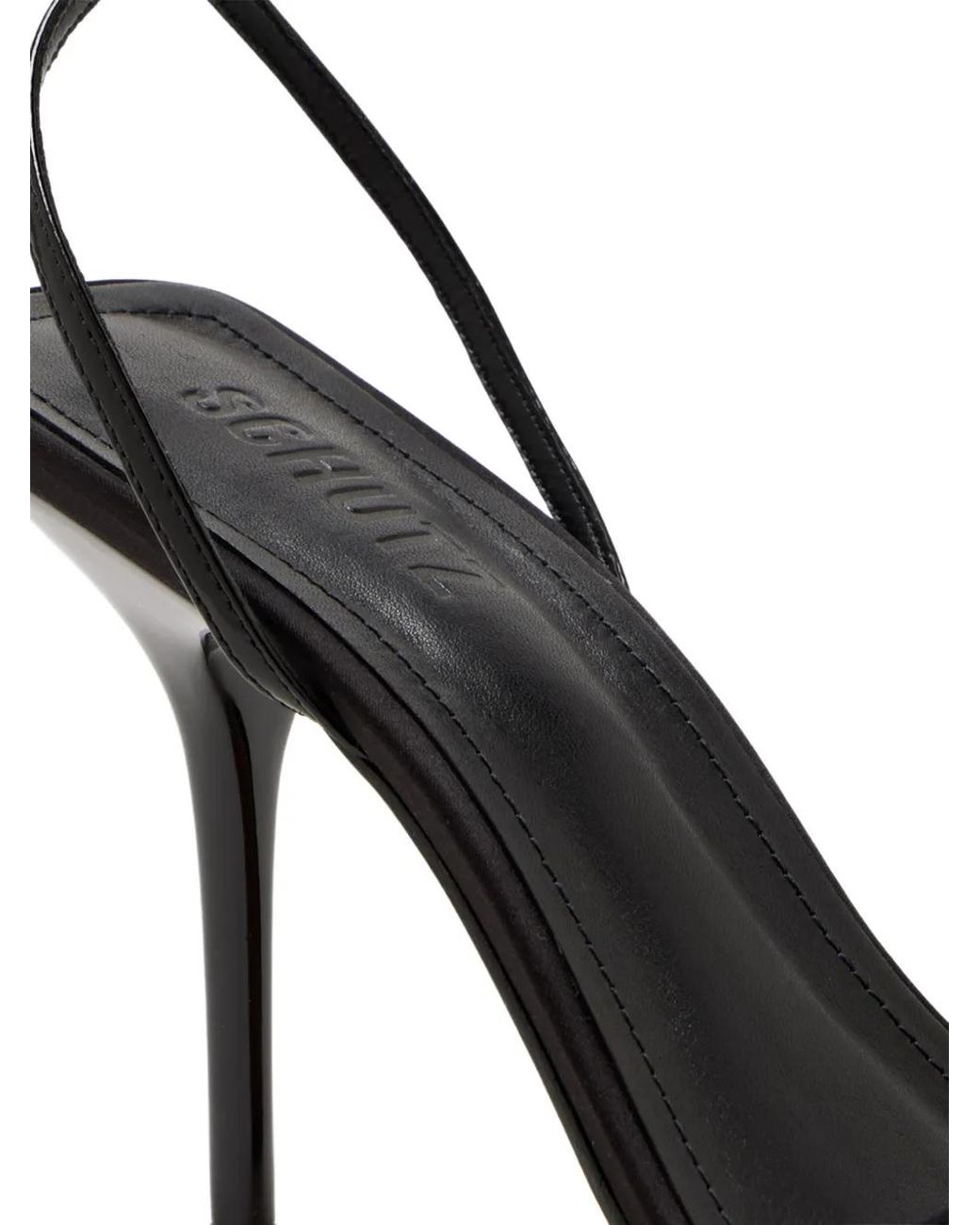 SCHUTZ SHOES Black Elodie Ankle-Strap Heeled Sandals