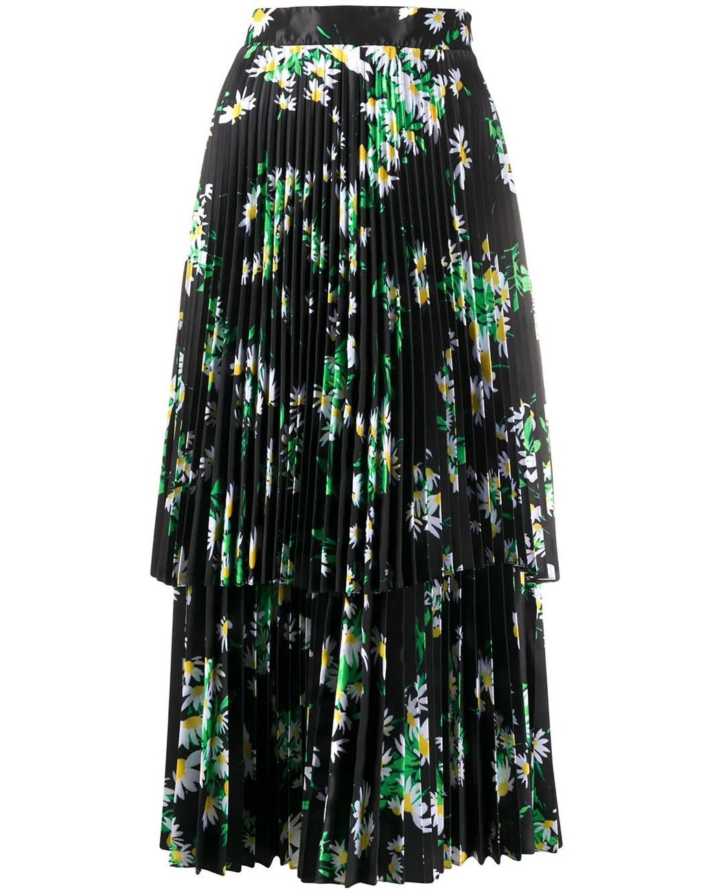 Quinn Black Daisy Print Midi Dress