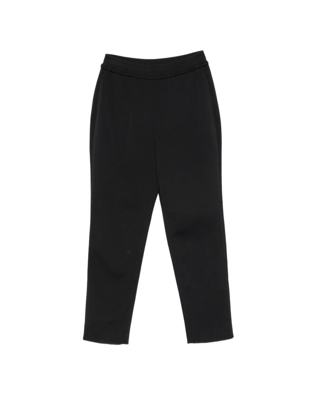CFCL Black Tapered-Leg Cropped Trousers