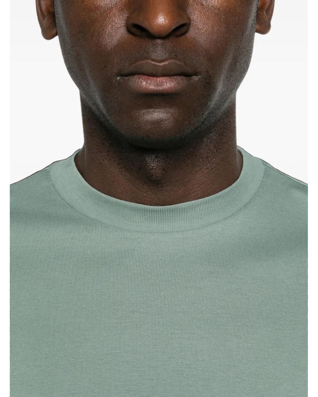 STEFAN BRANDT Green Crew-Neck T-Shirt for men