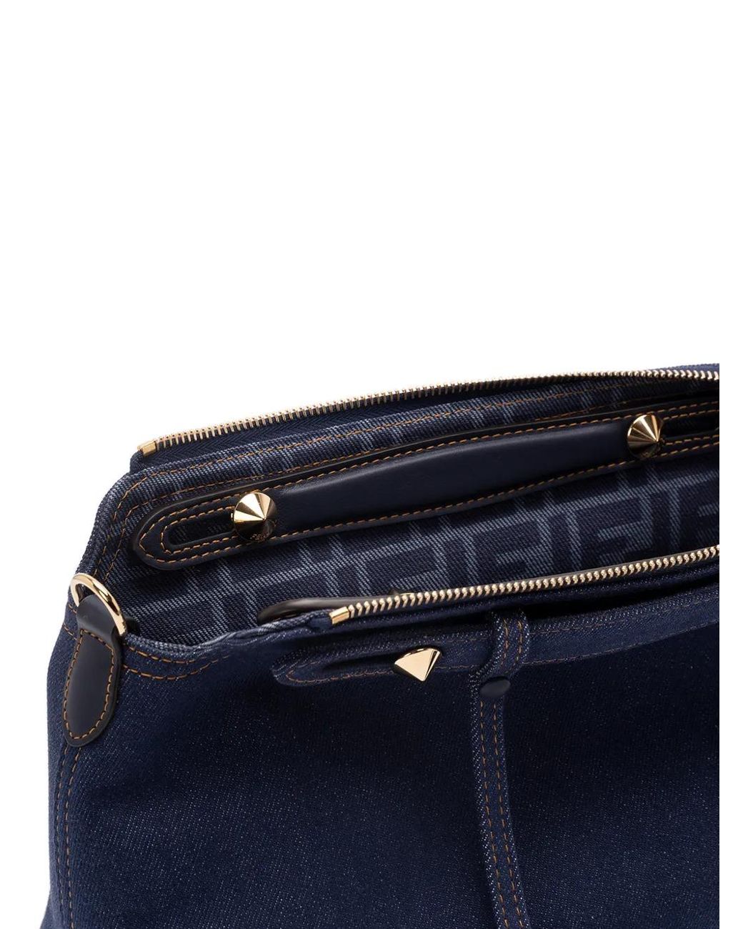 Fendi Blue Sophisticated Soft Denim Tote