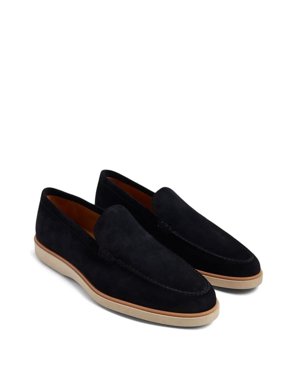 Magnanni Shoes Blue Lourenco Suede Loafers for men