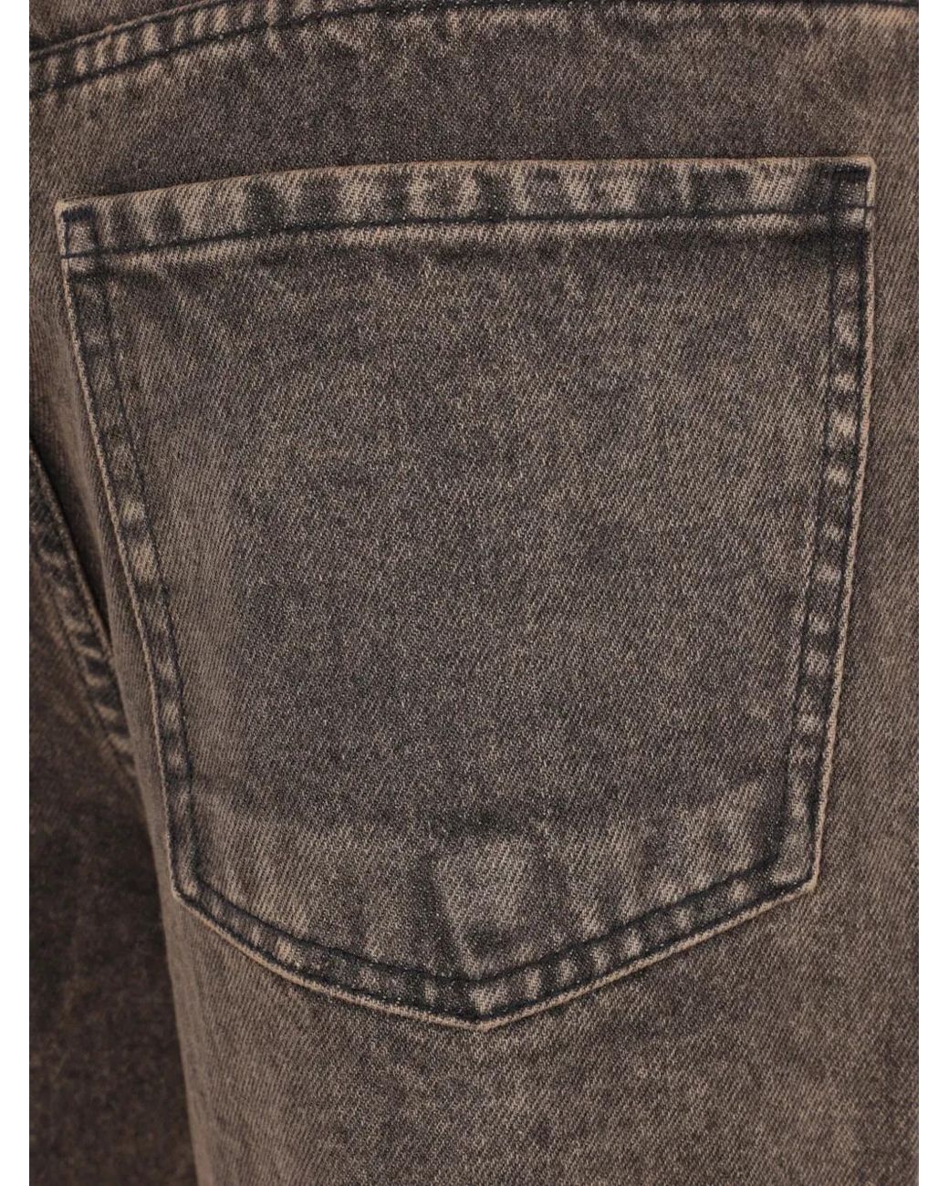 FEDERICA TOSI Gray Mid-Rise Wide-Leg Jeans