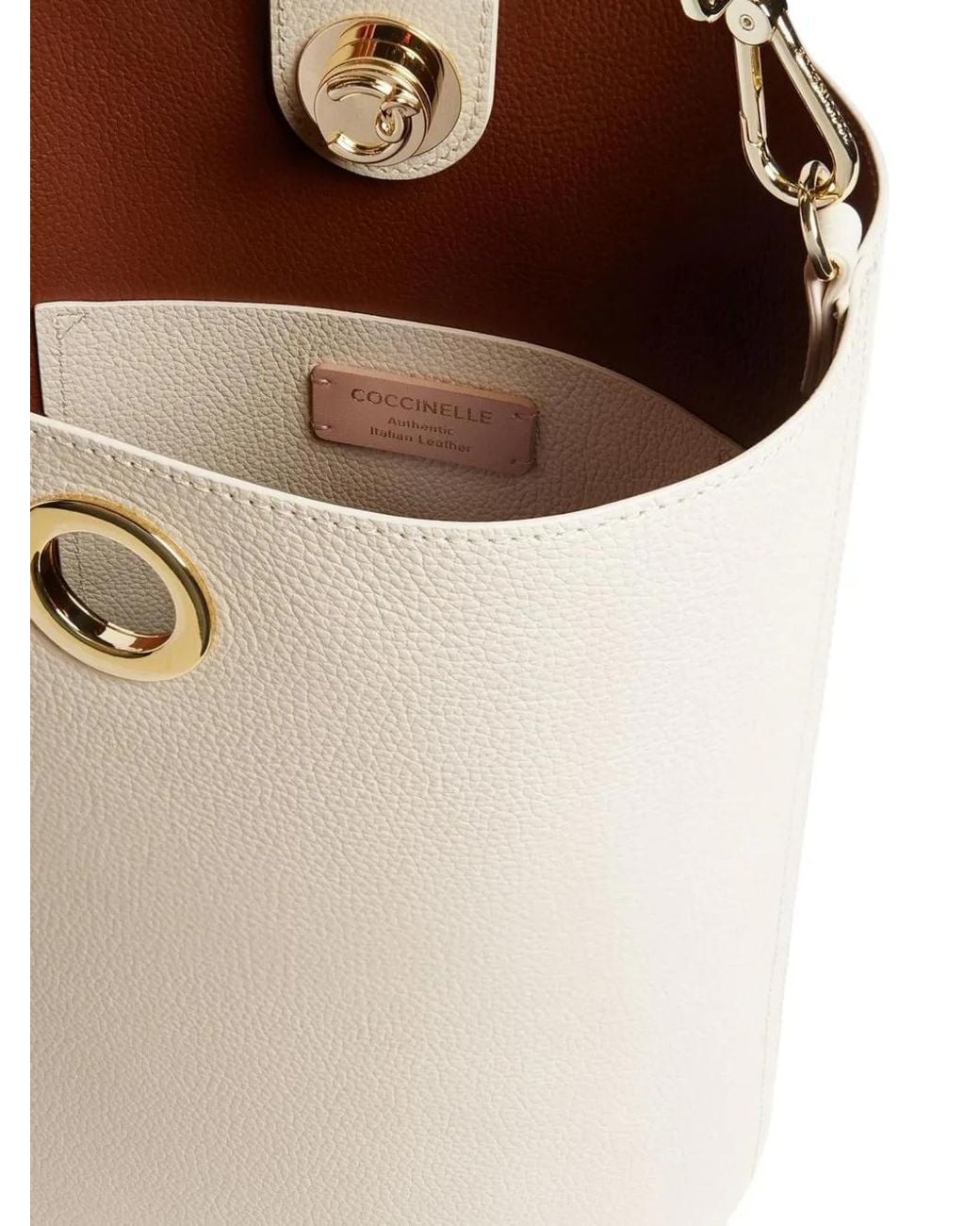 Coccinelle White Medium Nikla Tote Bag