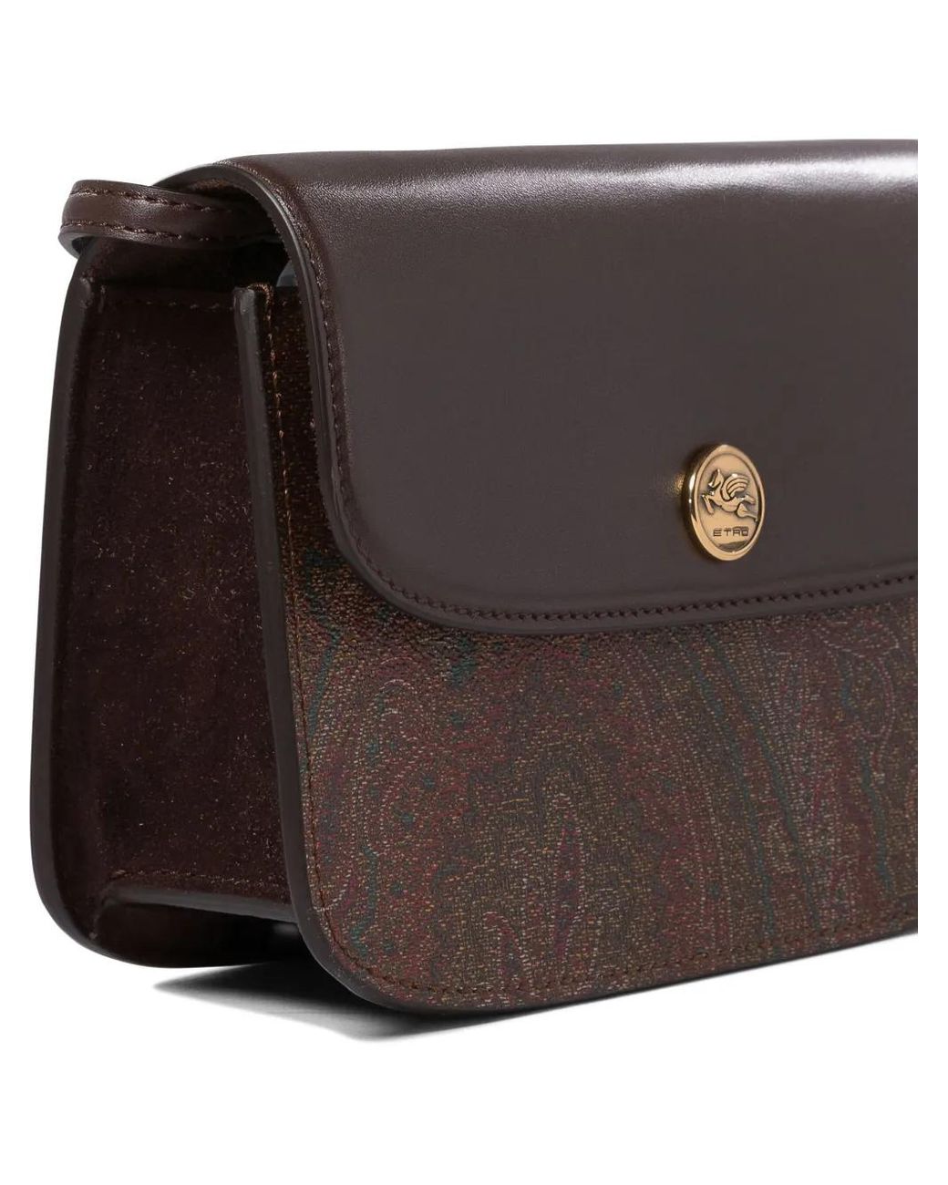 Etro Brown Paisley-Print Cross Body Bag