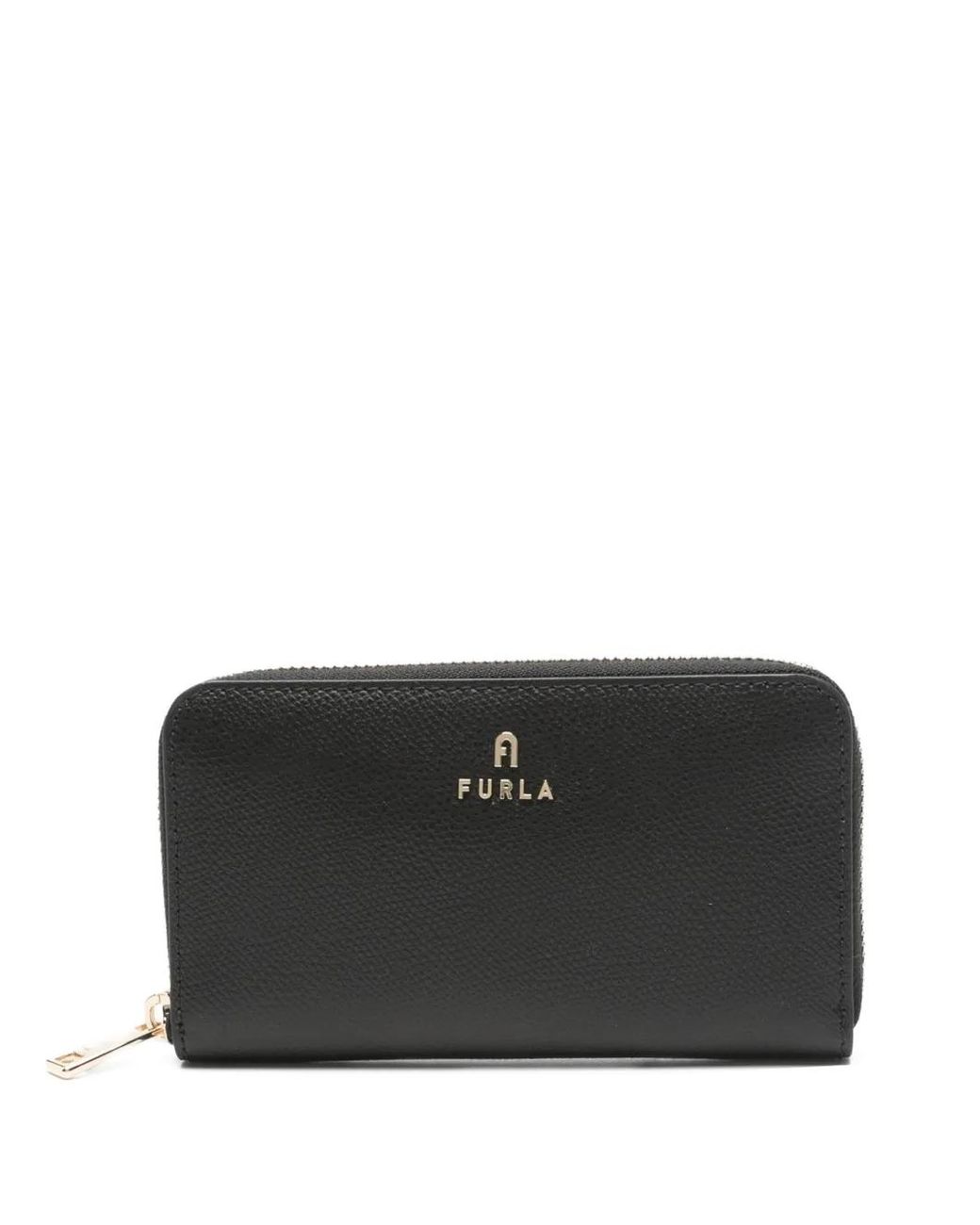 Furla Black Medium Camelia Zip Wallet