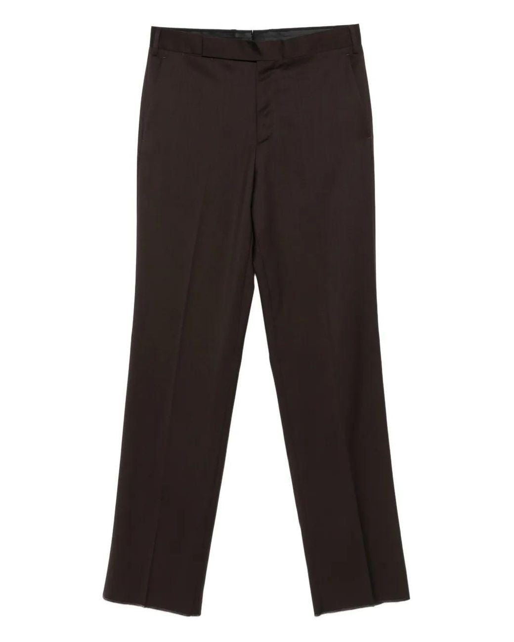 Lardini Black Tapered Tailored Trousers for men