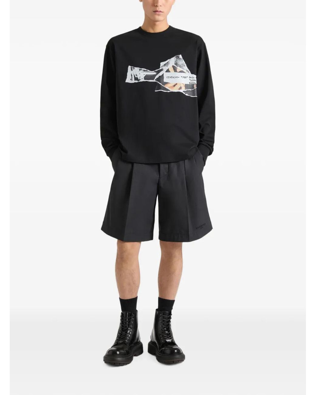Givenchy Black Bermuda Shorts for men