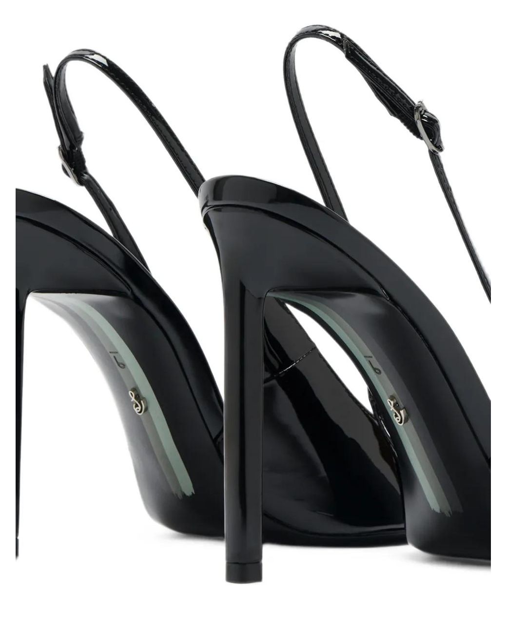 Sam Edelman White Tegan Patent-Finish Slingback Pumps