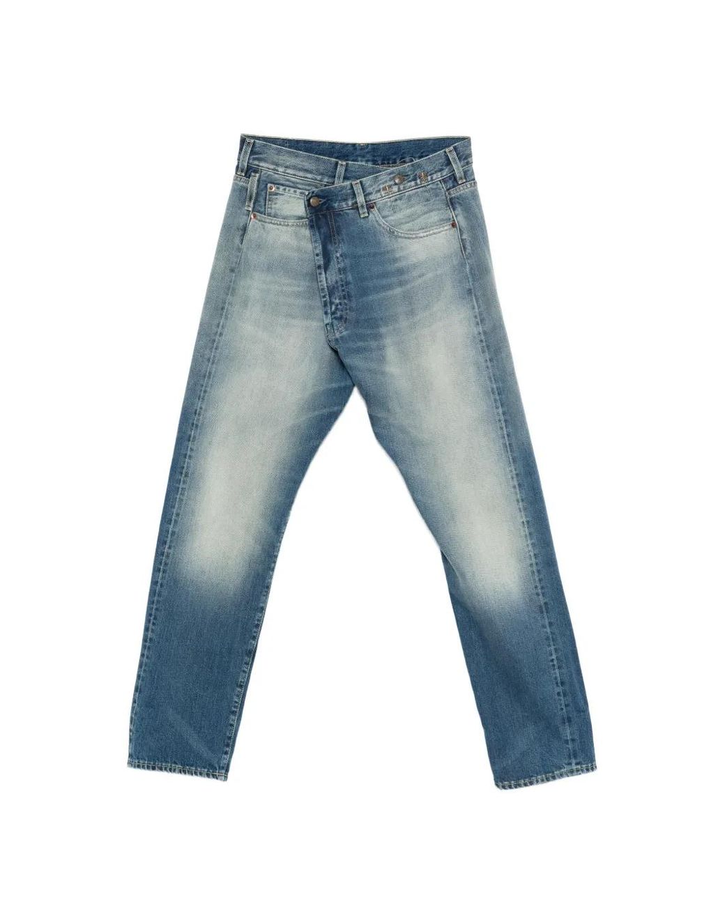 R13 Blue Cross Front Denim Jeans
