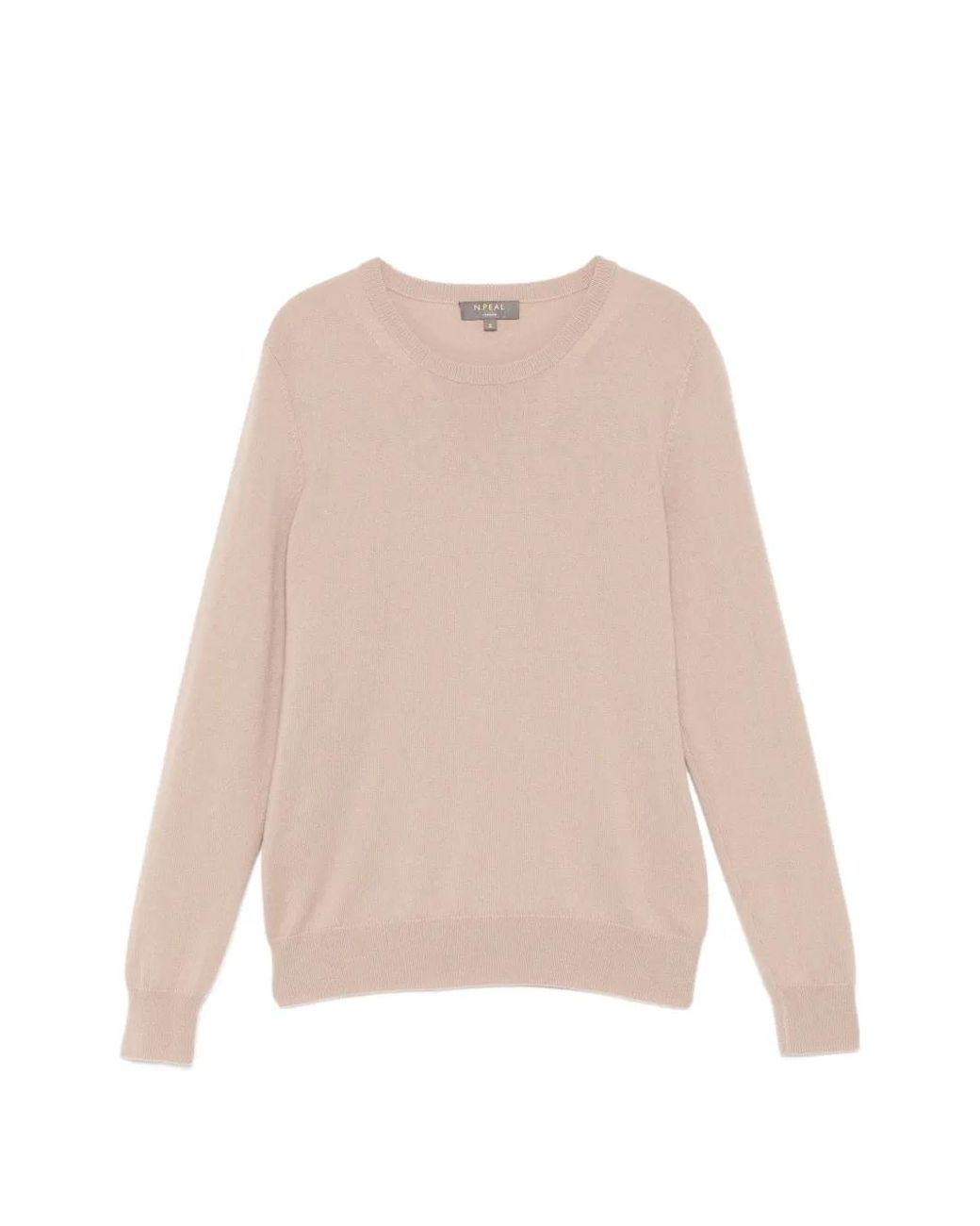 N.Peal Cashmere Natural Evie Round-Neck Top