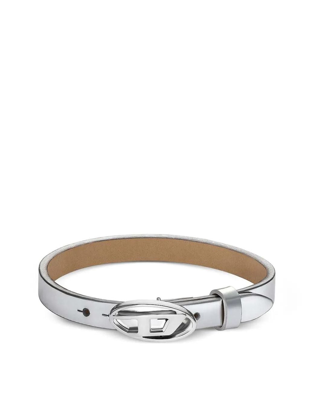 DIESEL Metallic Leather Stackable Bracelet