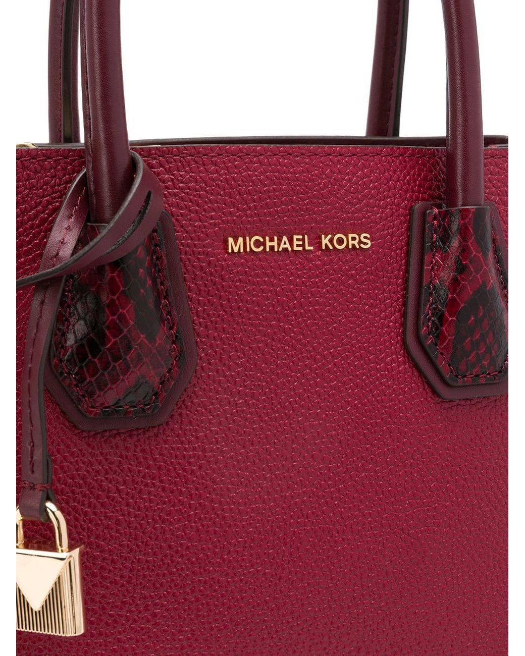 Petit sac cabas Mercer MICHAEL Michael Kors en coloris Rouge | Lyst