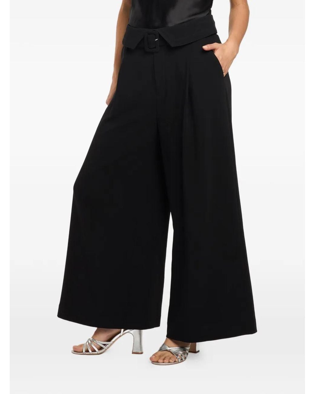 Cinq À Sept Black Lorena Buckled Trousers