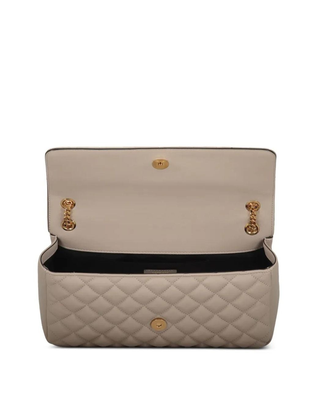 Versace Natural Quilted Leather Shoulder Bag