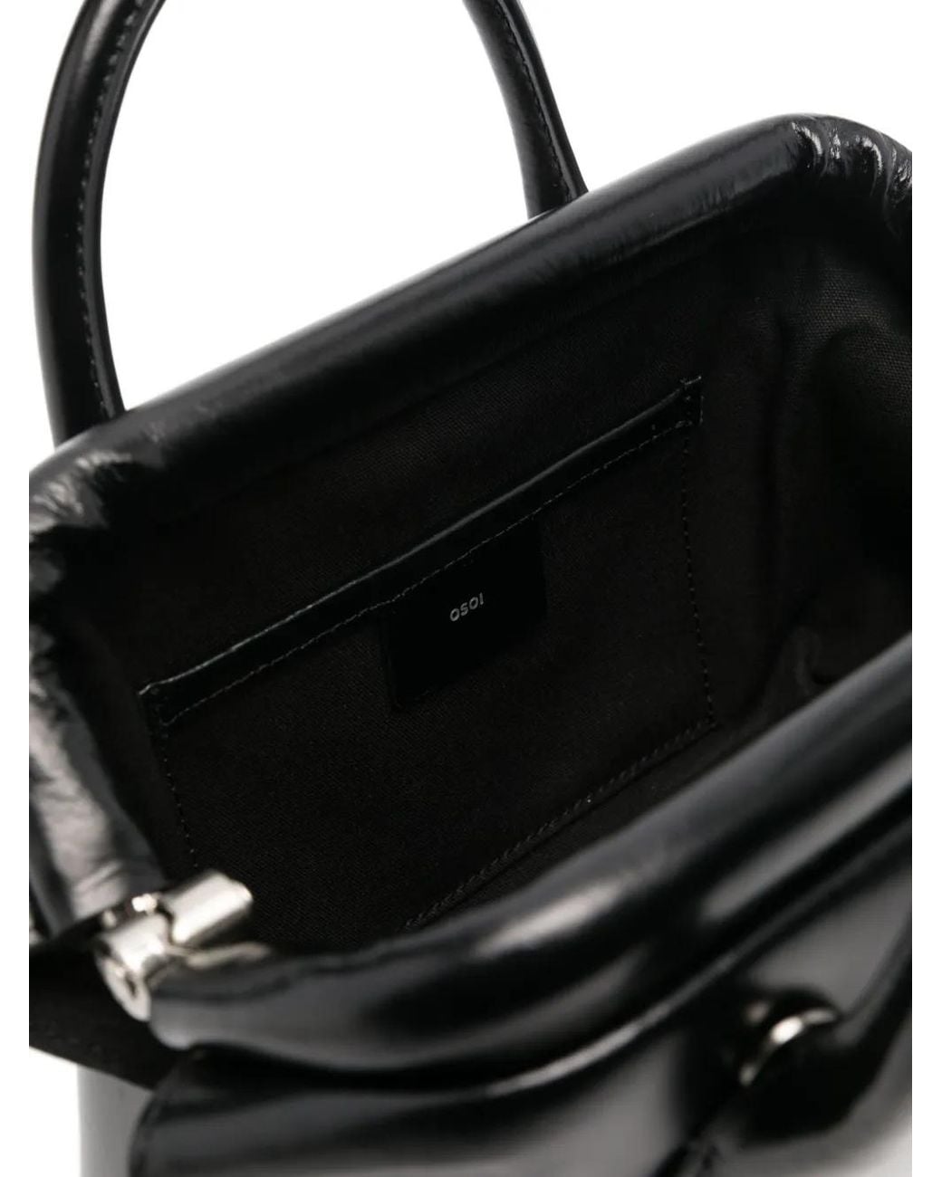 OSOI Black Mini Boat Tote Bag