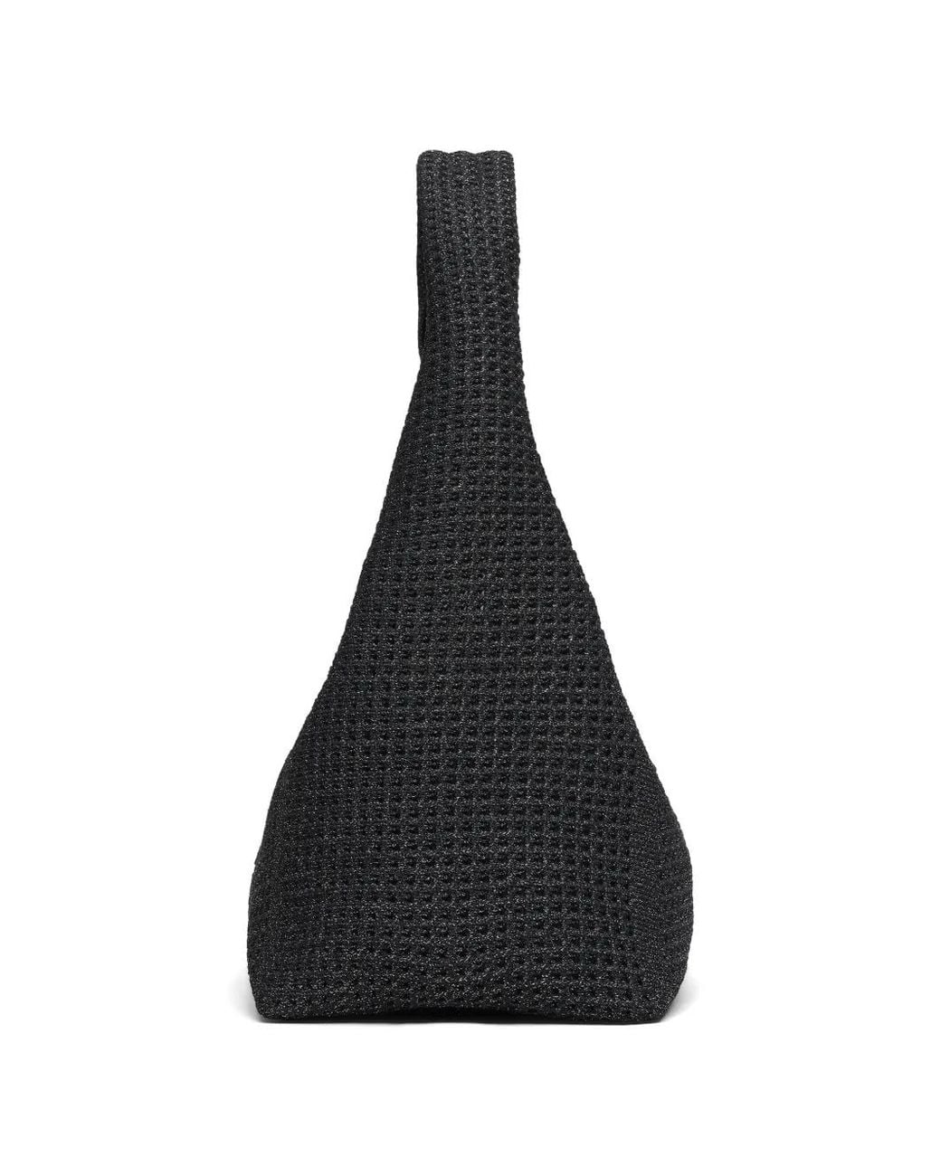 Marc Jacobs Black Tote Bag Crochet Knit