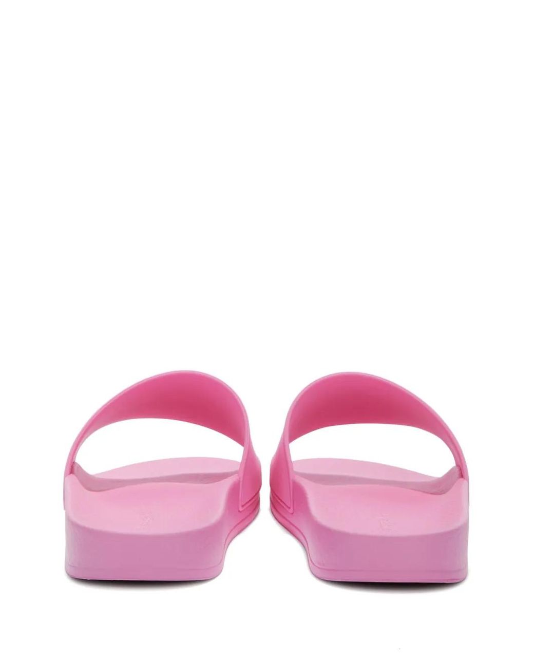 Palm Angels Pink Logo-Embossed Pool Slides for men