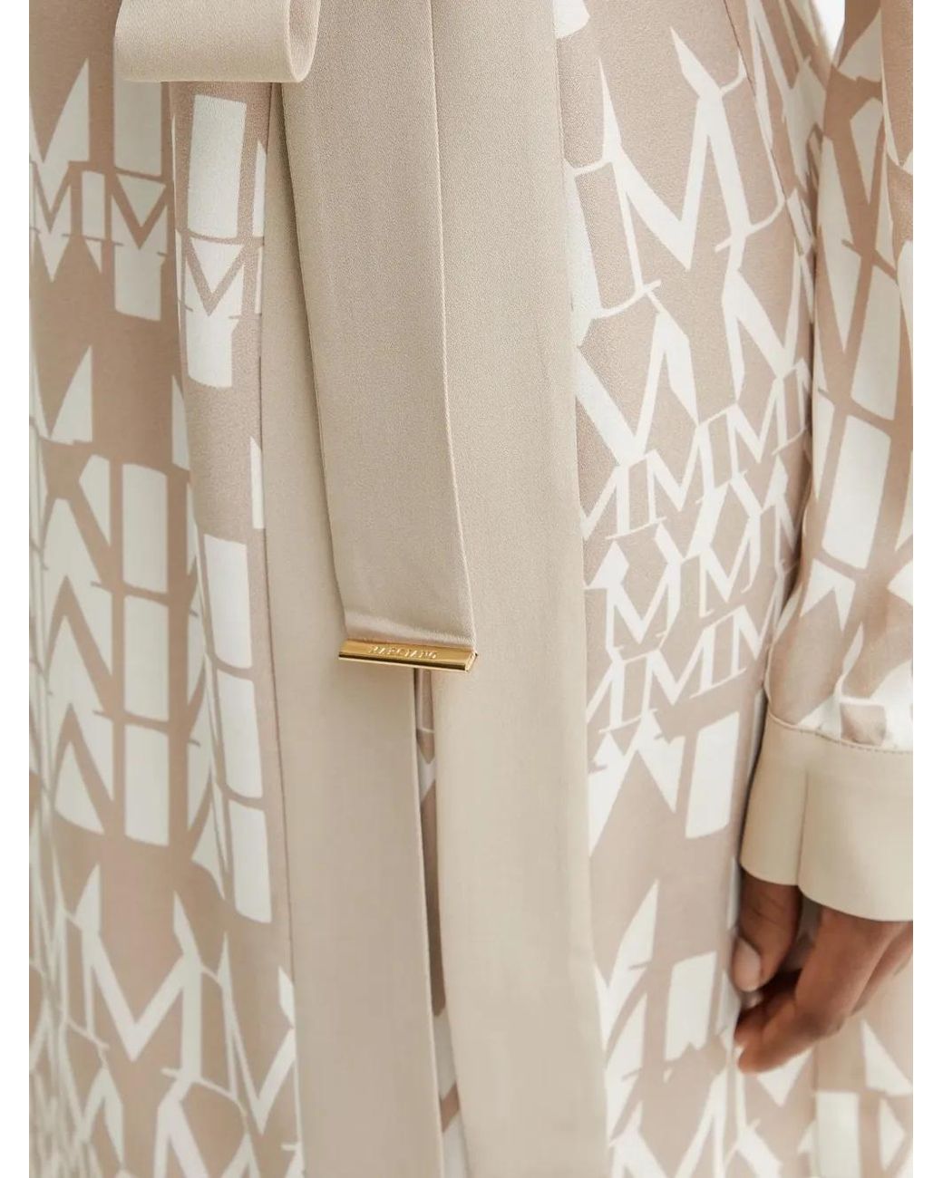 Guess Natural Belted Geometric-Pattern Mini Dress