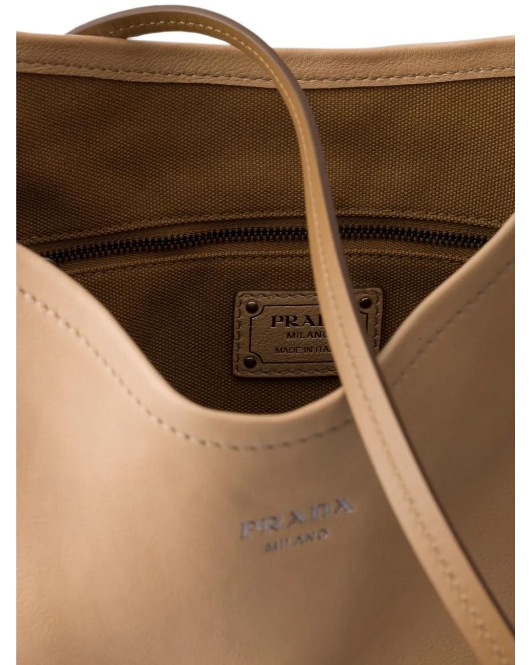 Prada Brown Route Large Leather Bag