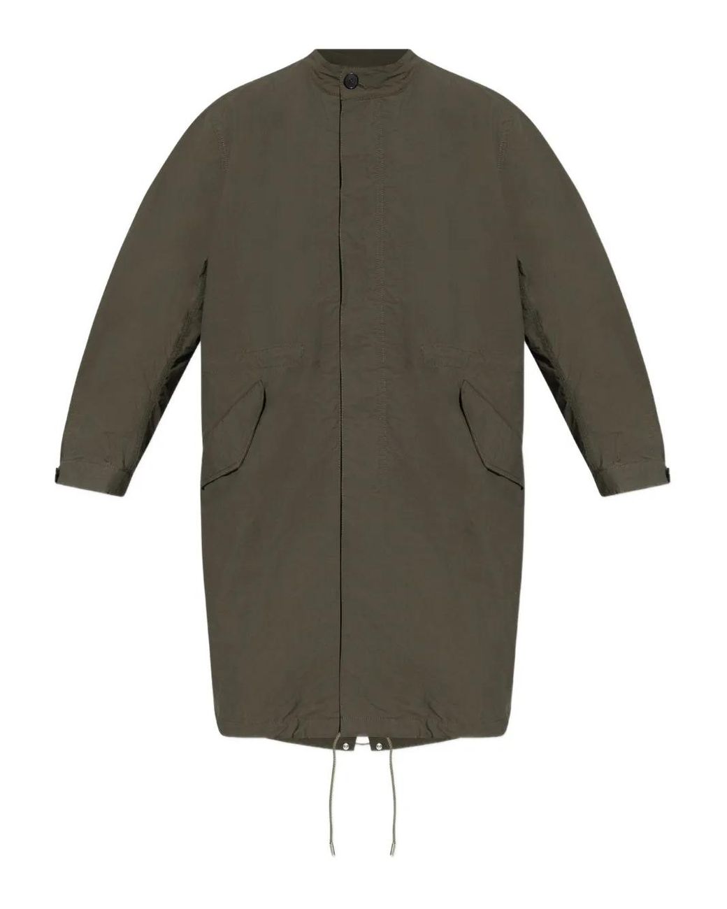 Givenchy Green Logo-print Parka Coat for men