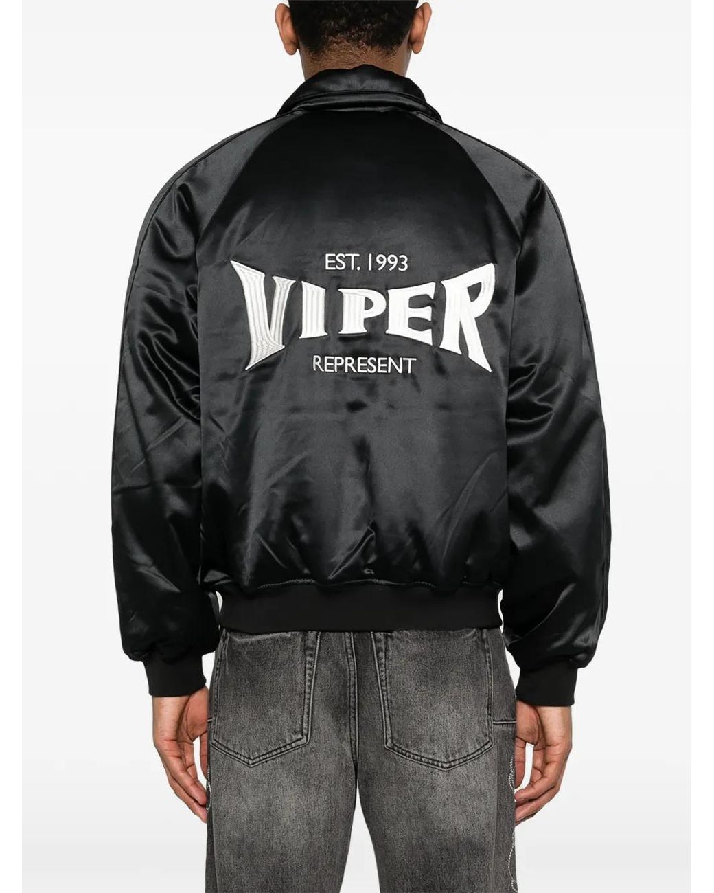 Represent Black Jacket Zip-Front for men