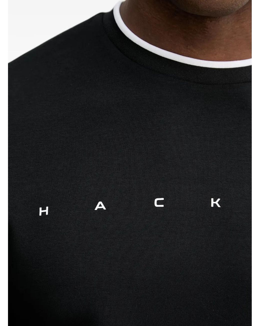 Hackett Black Logo-Print Sweatshirt for men