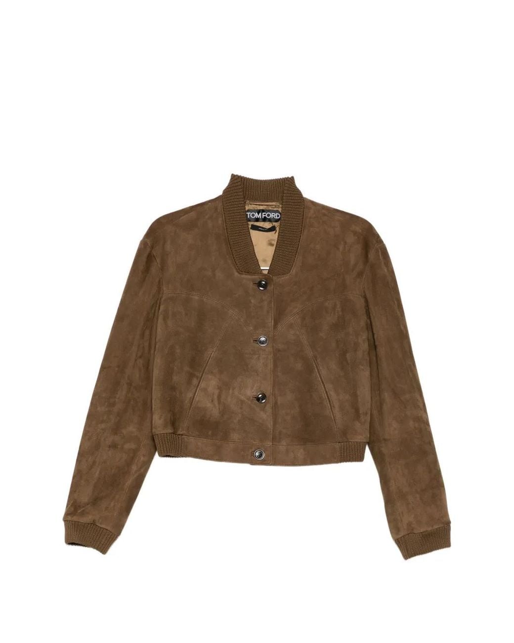Tom Ford Brown Suede Panelled Jacket