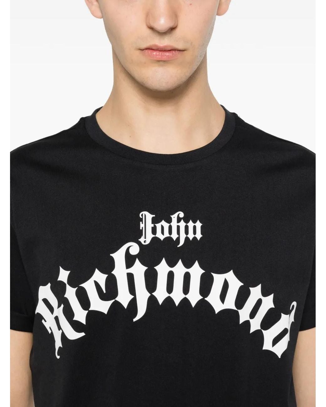 John Richmond Black Zibru T-Shirt for men