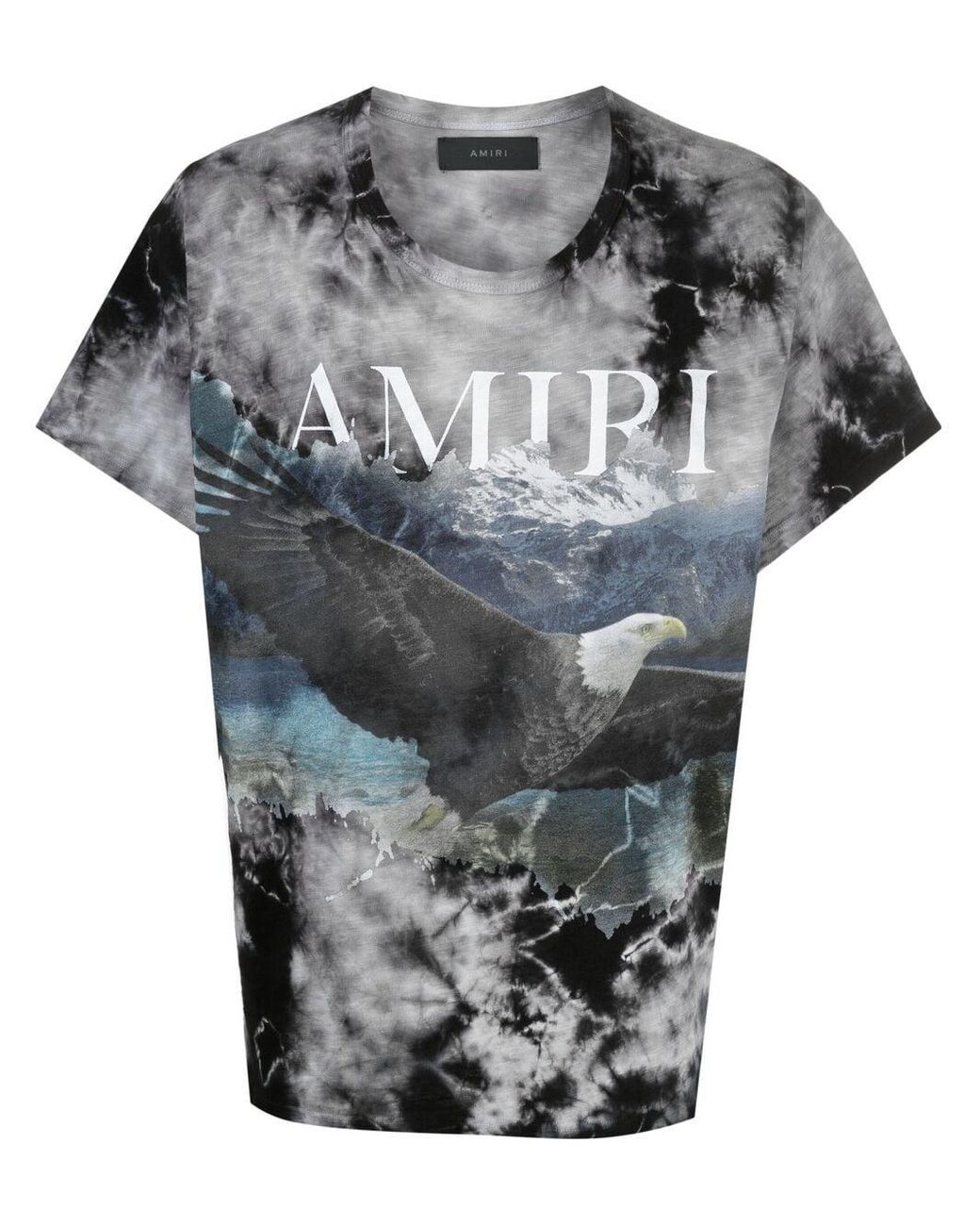 Eagle Tie-dye Graphic Print T-shirt 