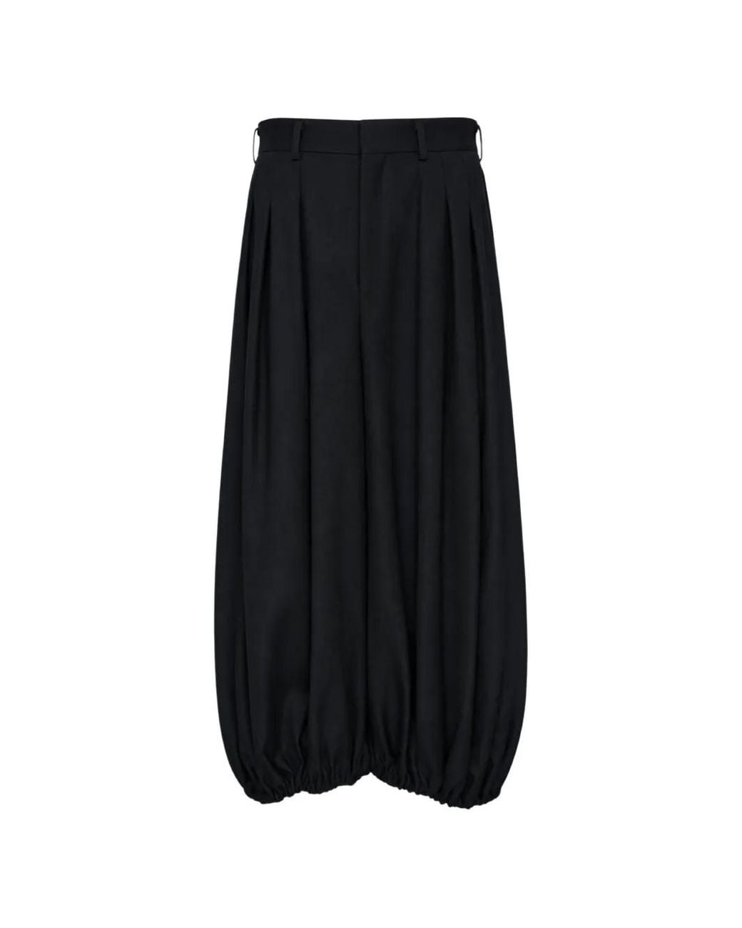 Comme des Garçons Black Pleated Balloon Pallazo Pants