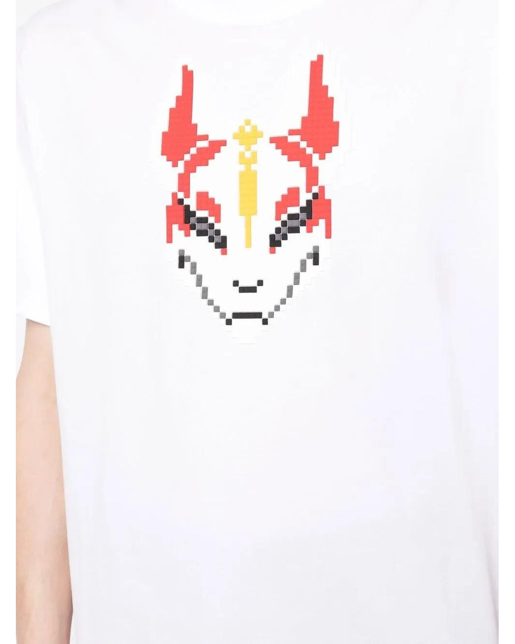 Mostly Heard Rarely Seen White Slogan-Print Cotton T-Shirt for men