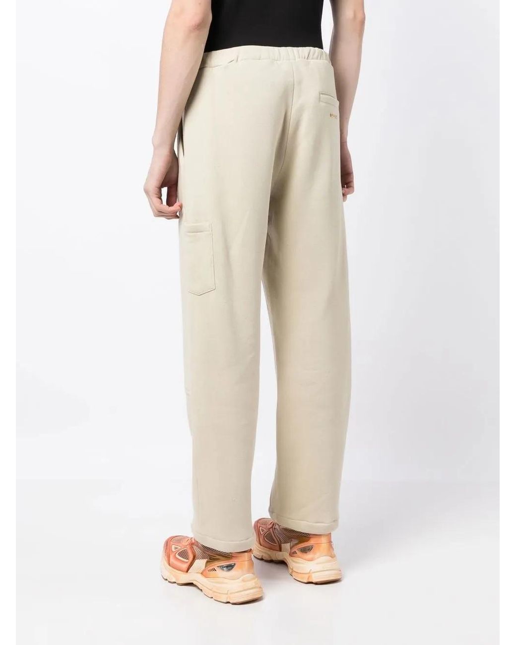 Buscemi Natural Panelled Cotton Track Pants for men